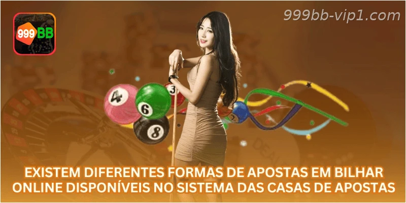 Existem diferentes formas de apostas em bilhar online disponíveis no sistema das casas de apostas.